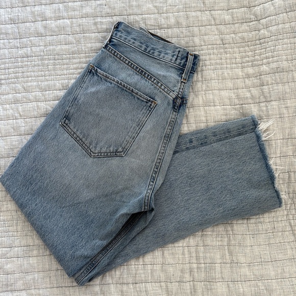 Agolde Riley High Rise Straight Crop Jeans 26 - Picture 11 of 13